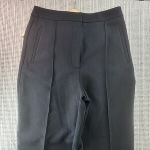 Zara Pants Womens Large Black‎ Tapered Dress Work Office Trousers New With Tags